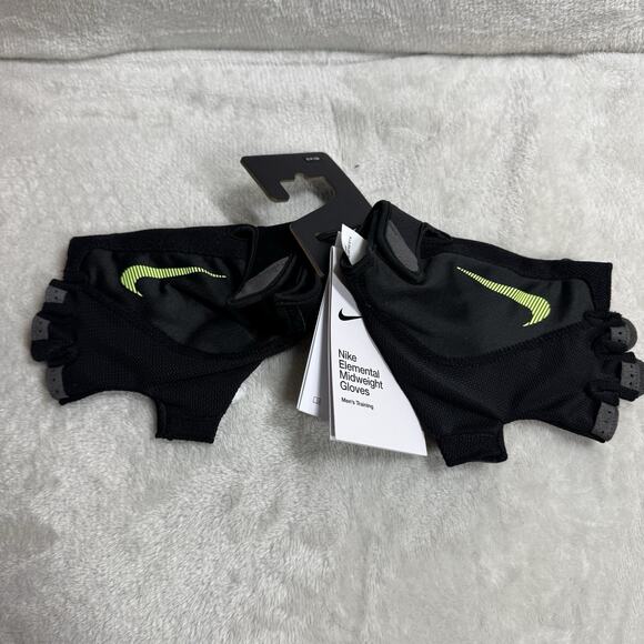 Nike NEW Elemental Midweight Gloves Men's Small Black Training Sports - Picture 1 of 9